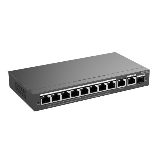 RUIJIE Reyee switch RG-ES210GS-P 10 puertos PoE+ 120W - foto 2